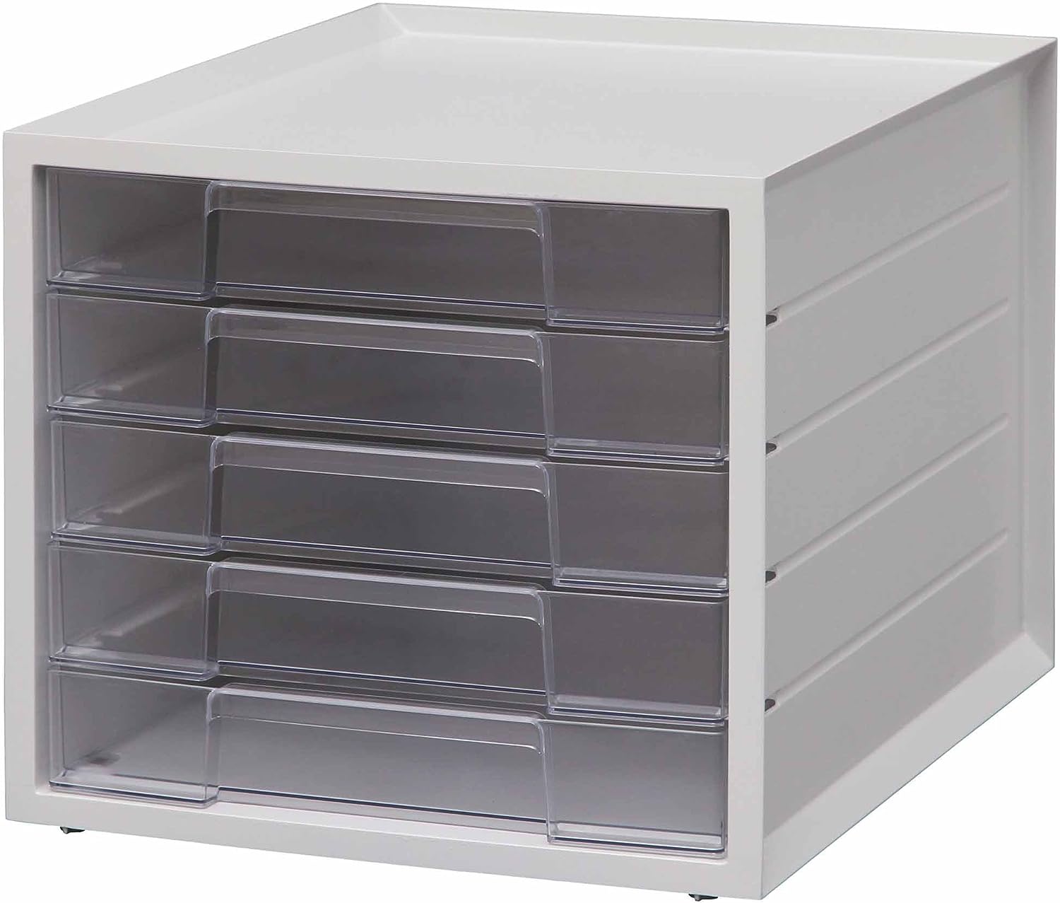 アイリスオーヤマ(IRIS OHYAMA) レターケース 浅型5段 A4 LCJ-5M