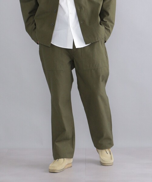 シップス(SHIPS) SHIPS STANDARD FINX COTTON バックツイル ベイカーパンツ