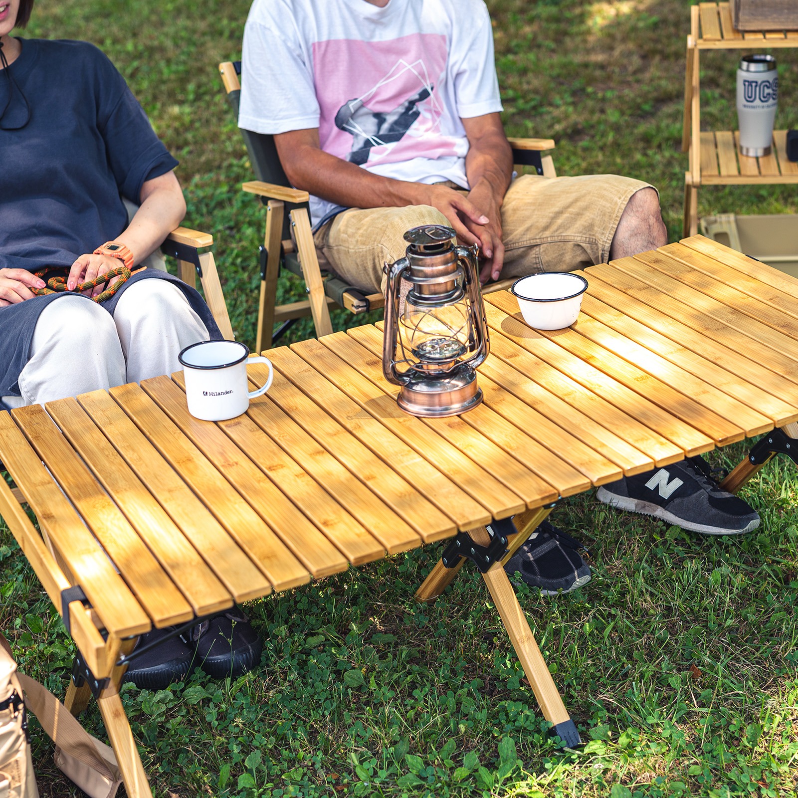 ハイランダー(Hilander) バンブーロールトップテーブル HCT-006