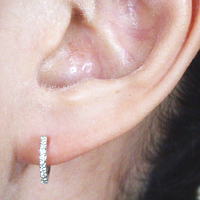 ラグジュエリー(Lugejewelry) エタニティダイヤモンドフープピアス 0.3ct