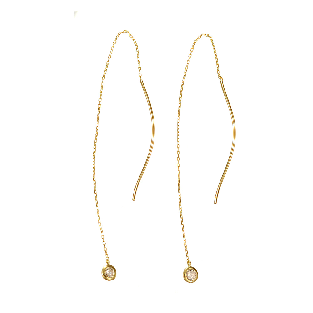 Cullent K18 ダイヤモンド アメリカンピアス liberty