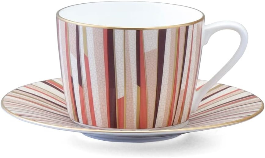 ナルミ(NARUMI) シャグリーン ティーコーヒー兼用カップ&ソーサー オレンジ 270cc 52148-21743