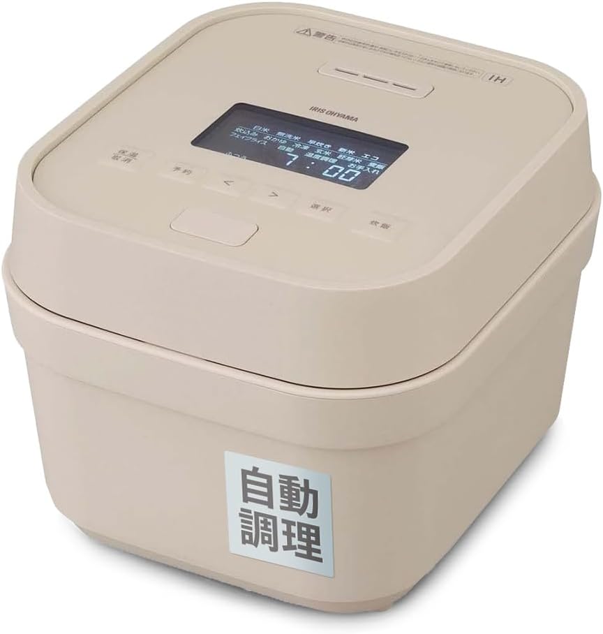 アイリスオーヤマ(IRIS OHYAMA) 炊飯器 5.5合 IH 50銘柄炊き 糖質抑制メニュー 極厚火釜 RC-IGA50