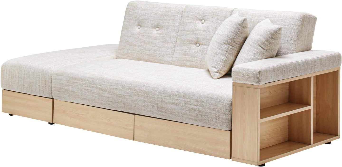 モダンデコ 3人掛け収納付き多機能ソファ ss001