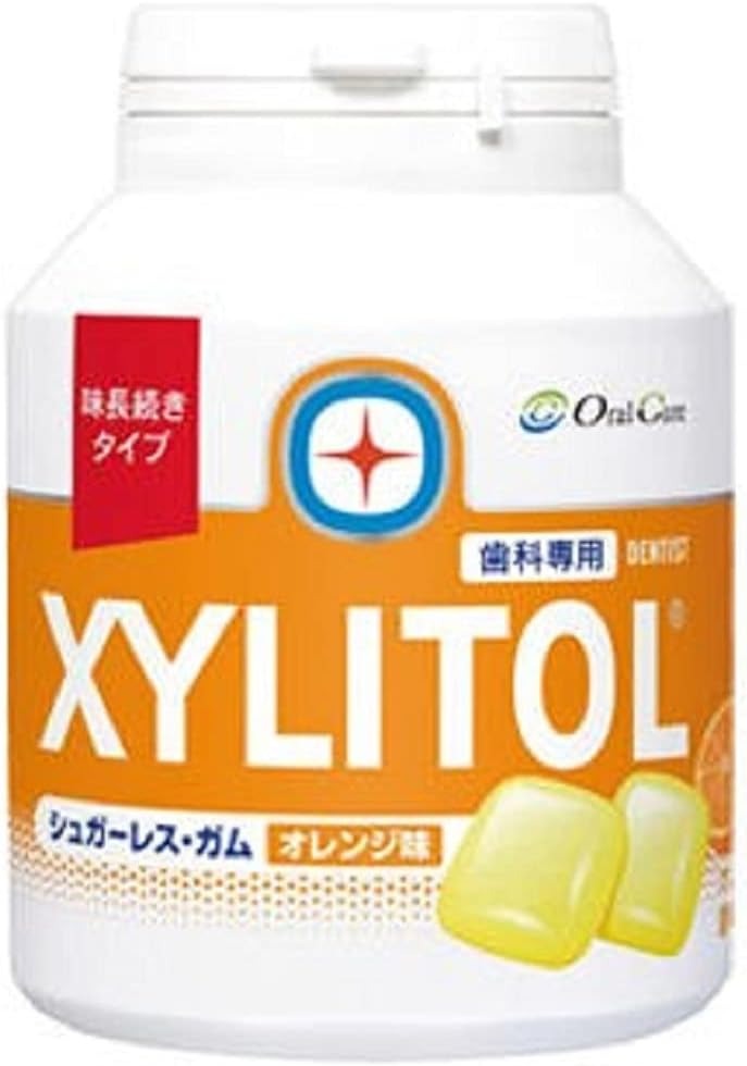 オーラルケア(Oral Care) 歯科専用 味長続き キシリトールガム ボトルタイプ オレンジ