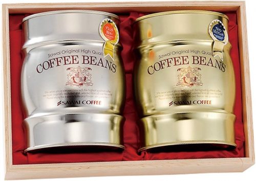 澤井珈琲 金と銀のプレミアム樽缶ギフトセット