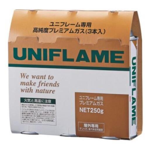 ユニフレーム(UNIFLAME) プレミアムガス 3本 650042