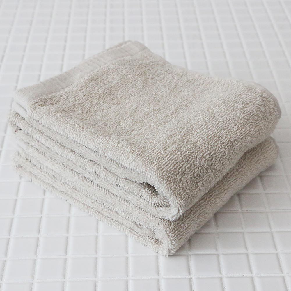 アイマ(imaa) オーガニック コットン フェイスタオル 2枚