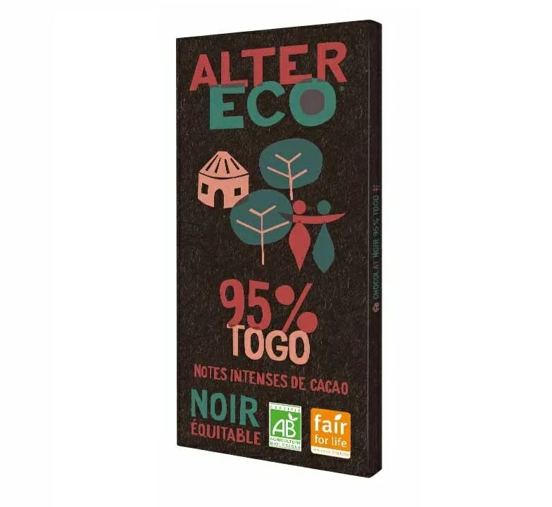 鈴商 ALTER ECO オーガニックフェアトレードチョコ ノワール トーゴ 95%
