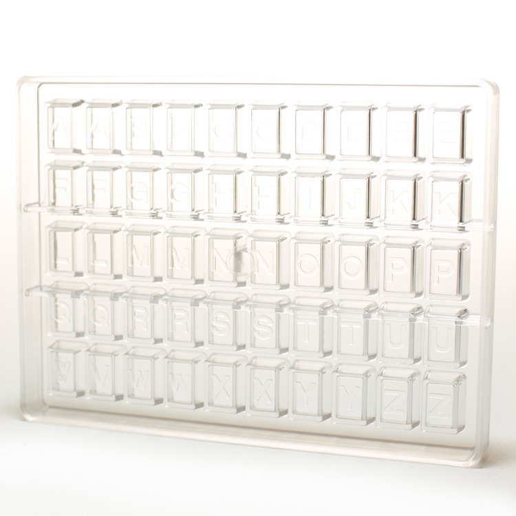 馬嶋屋菓子道具店(Majimaya) ポリカーボネート チョコレート型 アルファベット TS0085