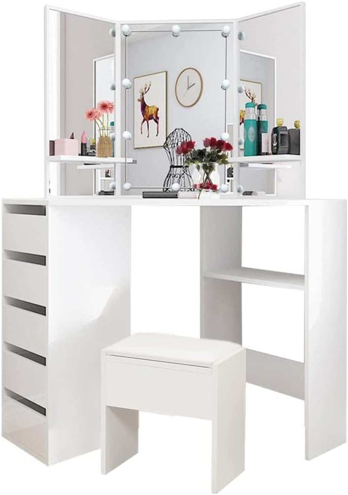 HUISEN&HosHo ドレッサー ライト付き