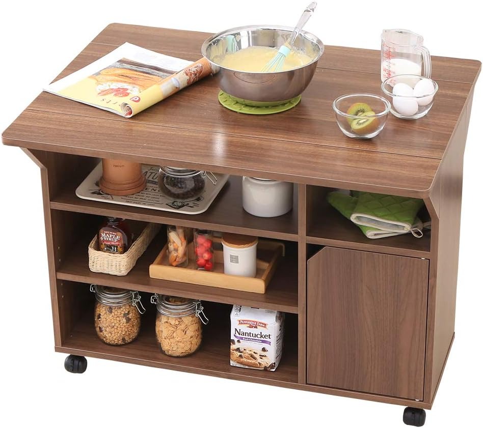 アイリスオーヤマ(IRIS OHYAMA) 食器棚 扉付きキッチンワゴン TKW-90