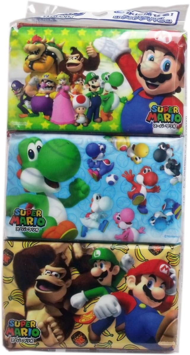 ハヤシ商事 スーパーマリオ キャラクターポケットティッシュ 6個パック