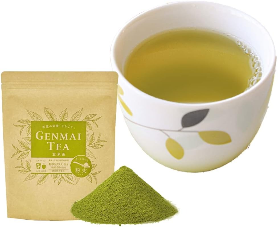 丸新柴本製茶 みずたま農園製茶場 茶葉の栄養 まるごと 粉末玄米茶