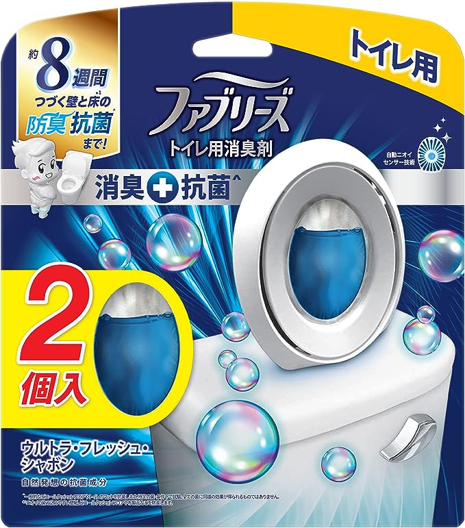 ロクター・アンド・ギャンブル(P&G) ファブリーズ W消臭 トイレ用 消臭剤+抗菌 ウルトラ・フレッシュ・シャボン