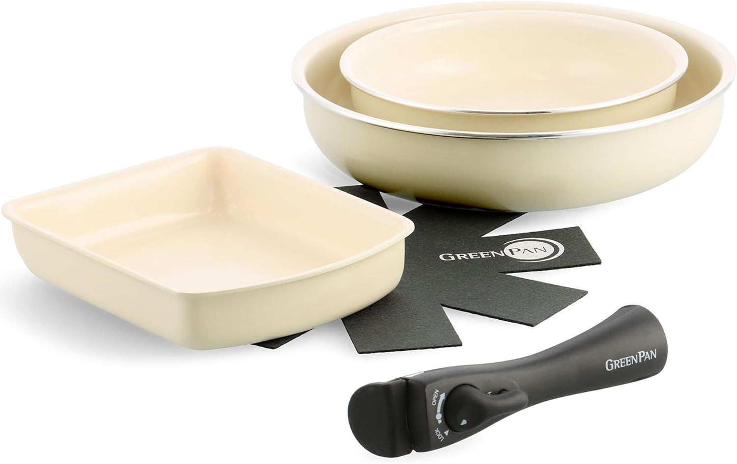 グリーンパン(GREENPAN) クリックシェフ 5点セット CC007539-004