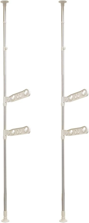 ベストコ ベランダでたっぷり干せる つっぱり物干し NY-282