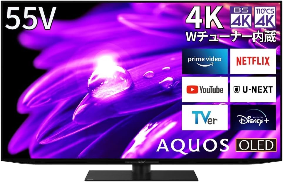 シャープ(SHARP) 4K有機ELテレビ ES1ライン 4T-C55ES1 2022