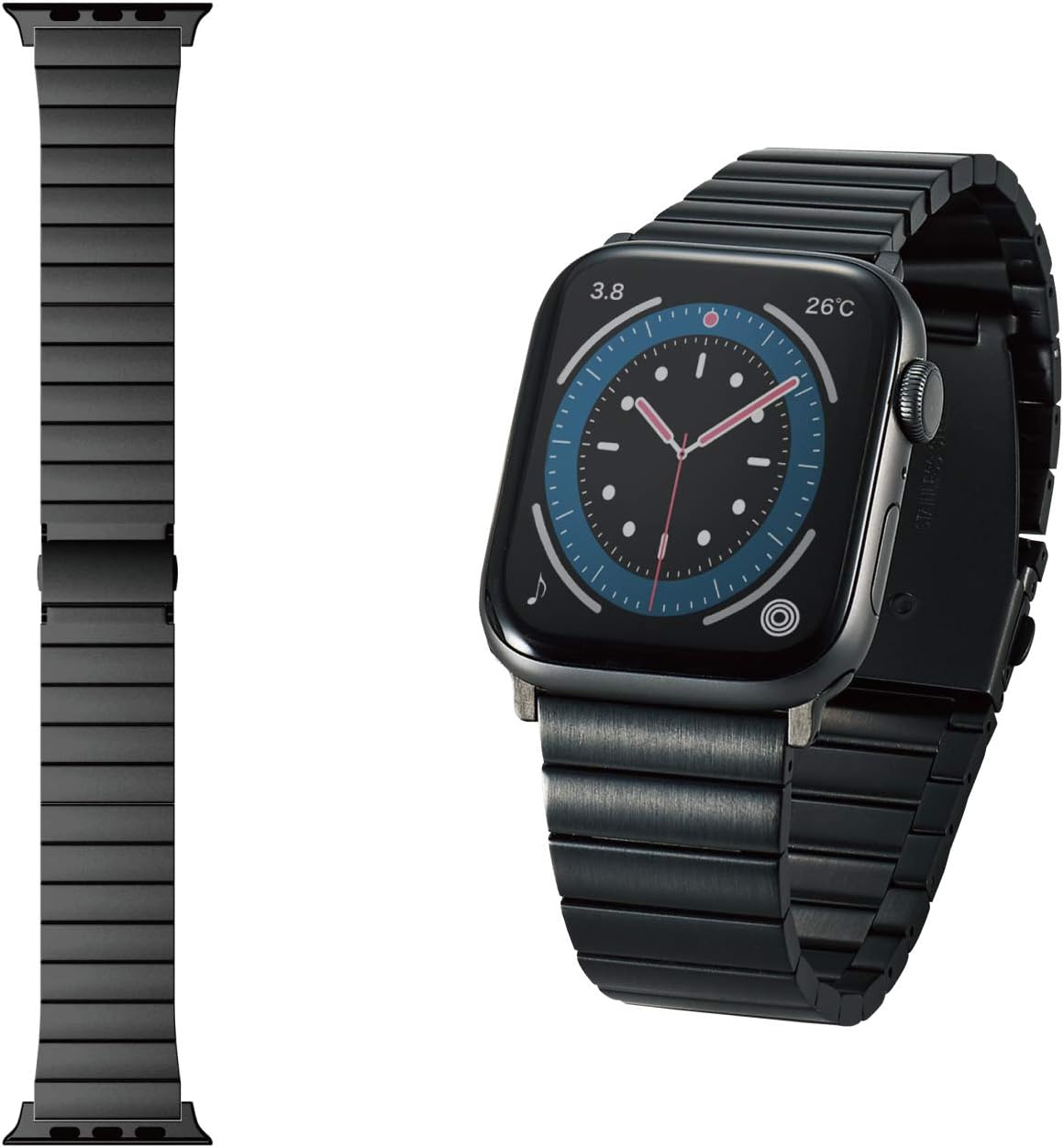 エレコム(ELECOM) Apple Watch用フォーマルステンレスバンド AW-44BDSS1 2021