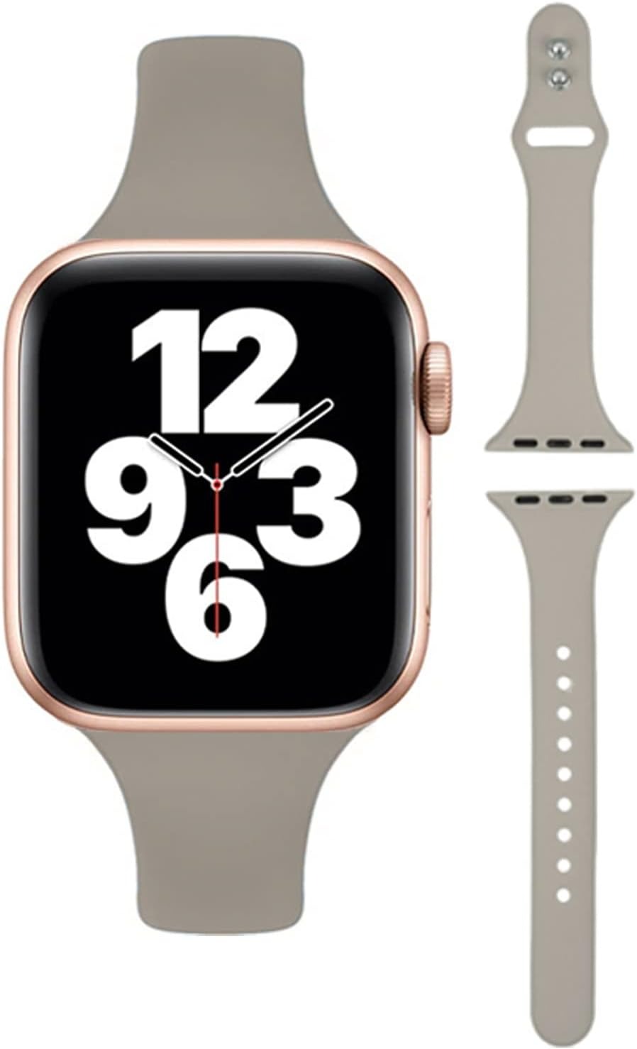 AriRi アップルウォッチ バンド くすみカラー シリコン スポーツ ラバーバンド 2022