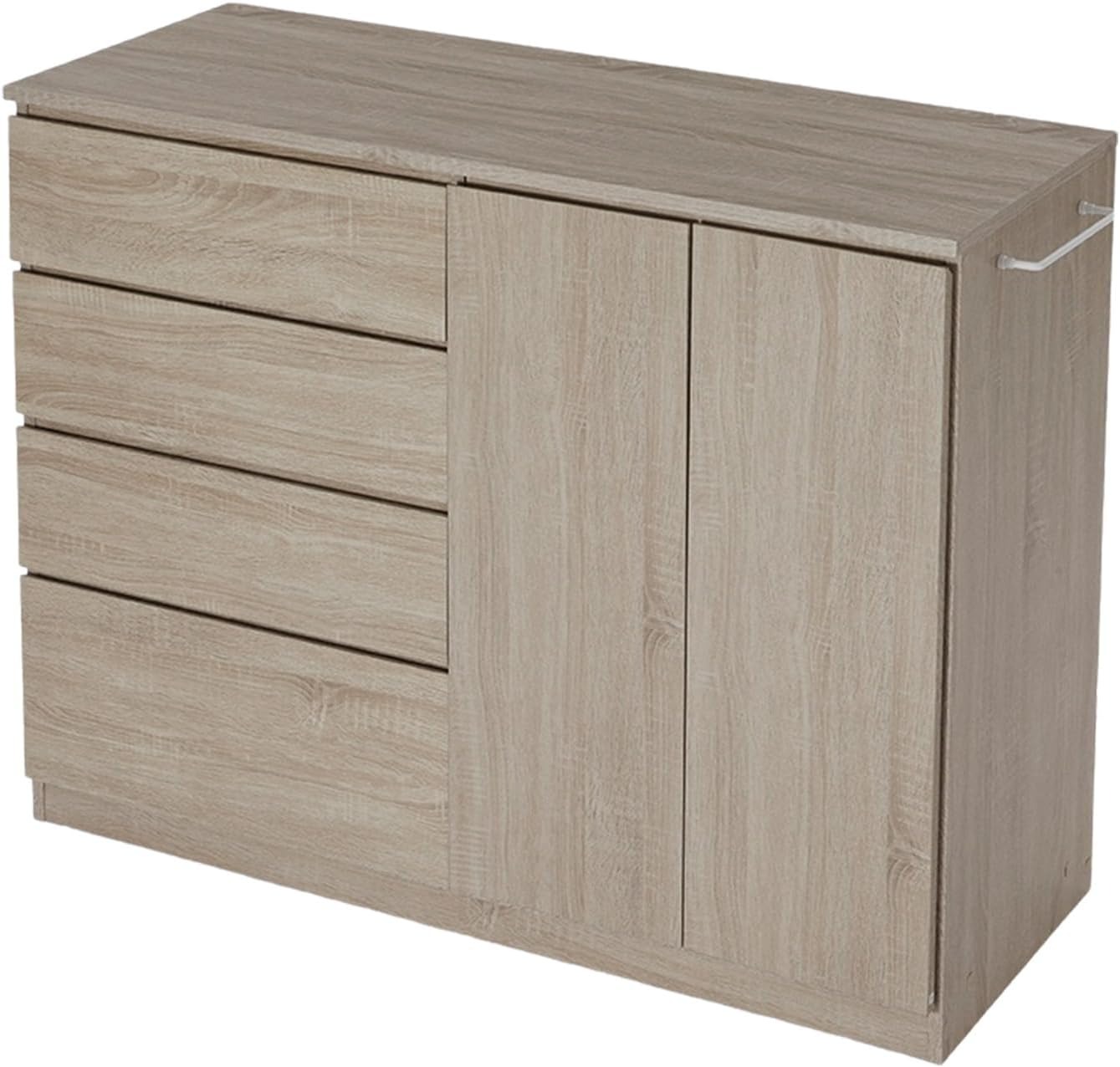 ロウヤ(LOWYA) キャビネット 収納 サイドボード HWJ5D_75CL3D