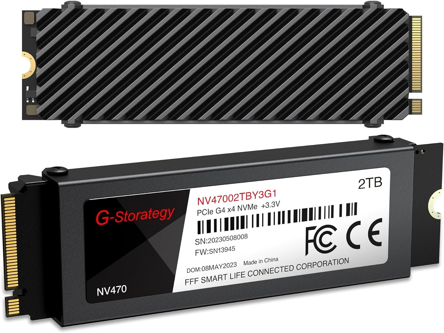FFF SMART LIFE CONNECTED 2TB SSD ヒートシンク/熱伝導シート付きNVMe NV47002TBY3G1 2023