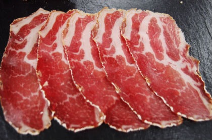 渡清 3ヶ月熟成国産那須豚肩ロース白カビの生ハム コッパ