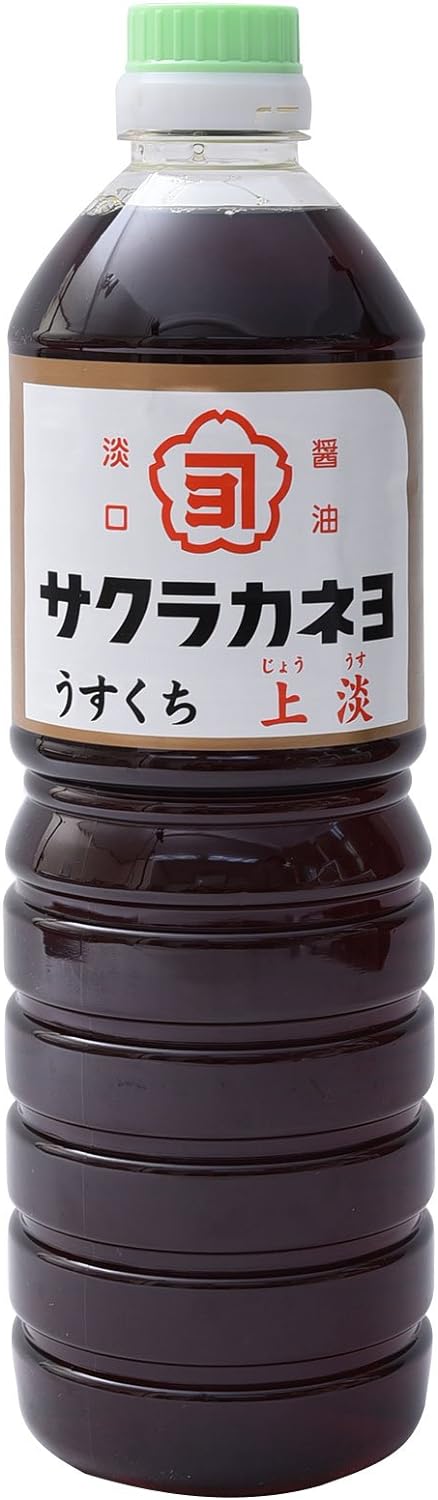吉村醸造 サクラカネヨ 薄口醤油 上淡 1L