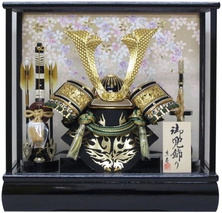 弓戸人形 五月人形 兜ケース飾り YN50320GKC