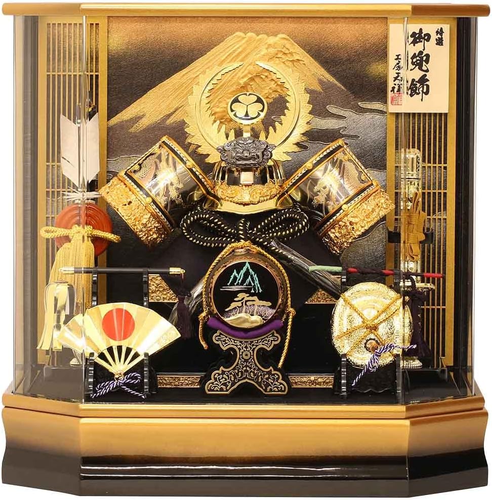 工房天祥 五月人形 ケース飾り 徳川家康 912wa-tns305-k001