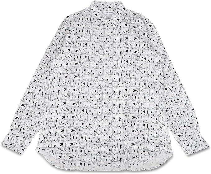 コムデギャルソン(COMME des GARCONS) KAWS PRINT COTTON POPLIN SHIRT