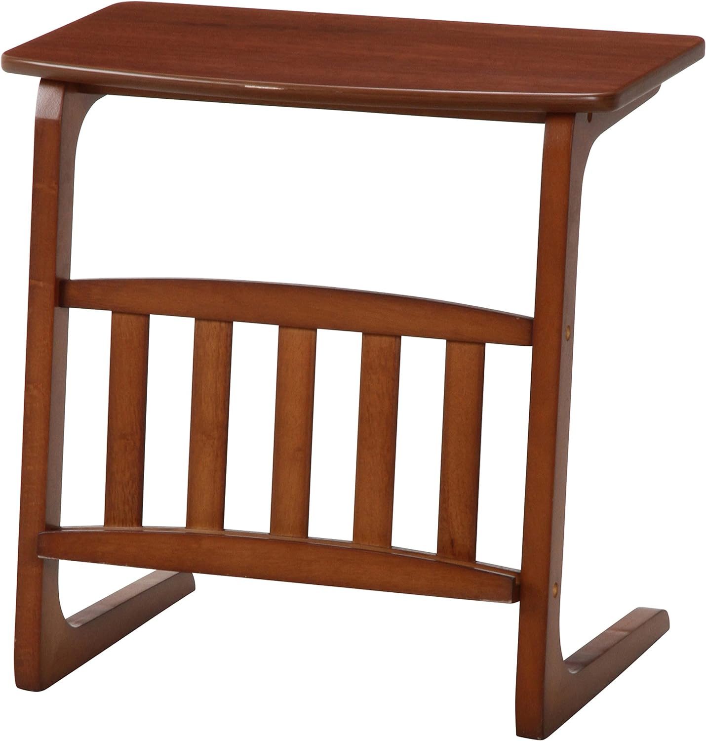 不二貿易 サイドテーブル ノルン マガジンラック付き 96553