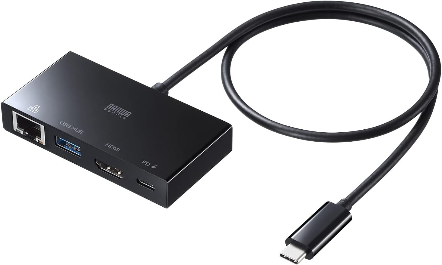 サンワサプライ(SANWA SUPPLY) USB Type-Cマルチ変換アダプタ AD-ALCMHL1BK 2022