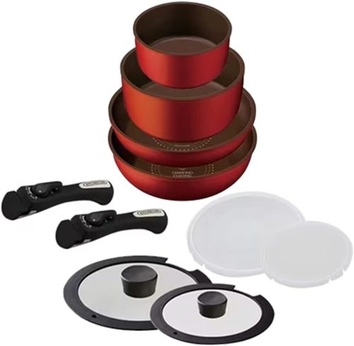 アイリスオーヤマ(IRIS OHYAMA) ダイヤモンドコートパン 10点セット H-IS-SE10