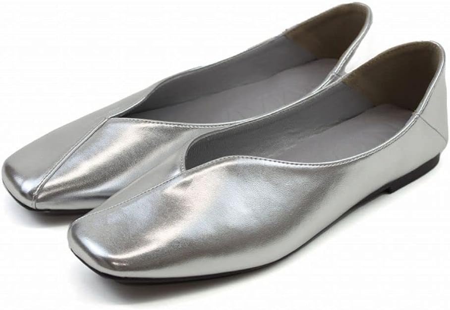 ヴィヴィアン(Vivian) スクエアトゥ切り替えデザインバブーシュ