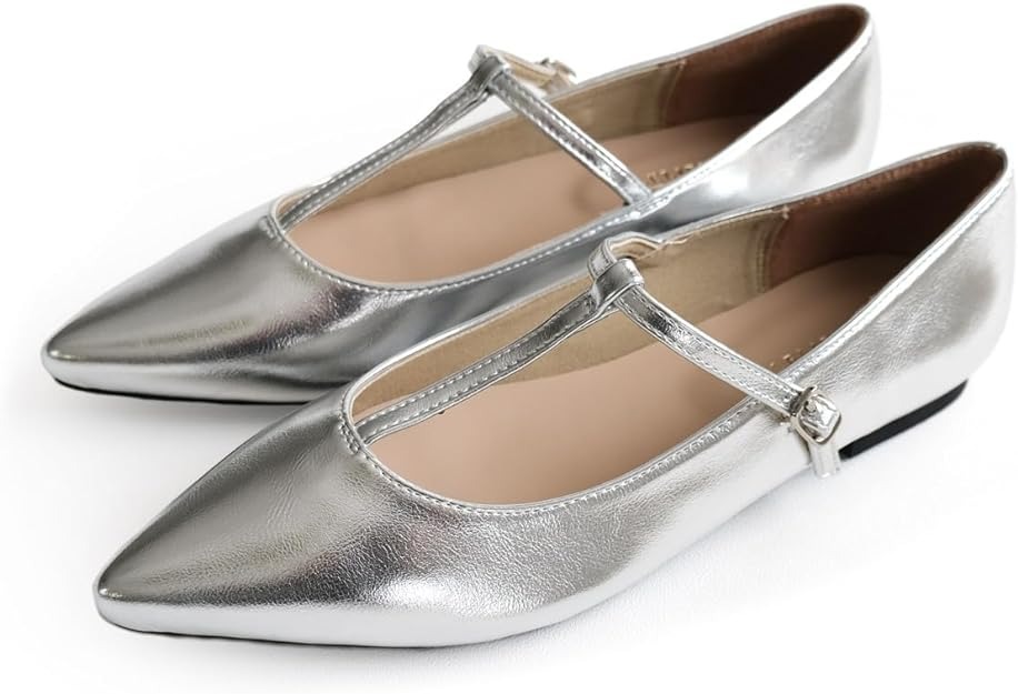 アミアミ(AmiAmi) ポインテッドトゥTストラップパンプス レディース