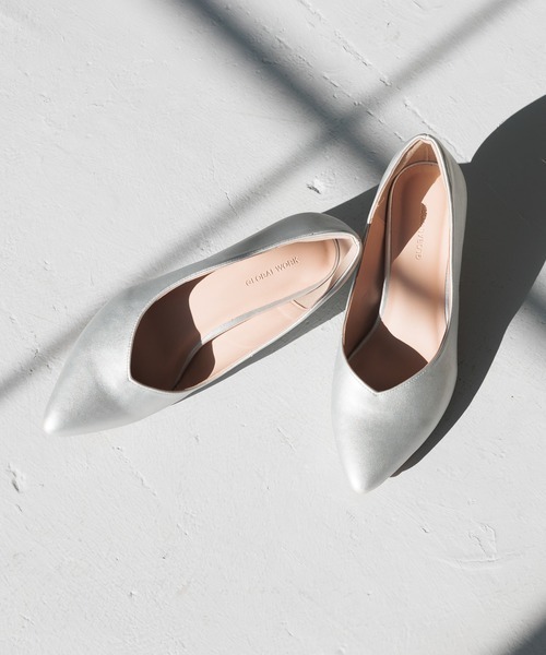 グローバルワーク(GLOBAL WORK) らくっション撥水ヒールパンプス