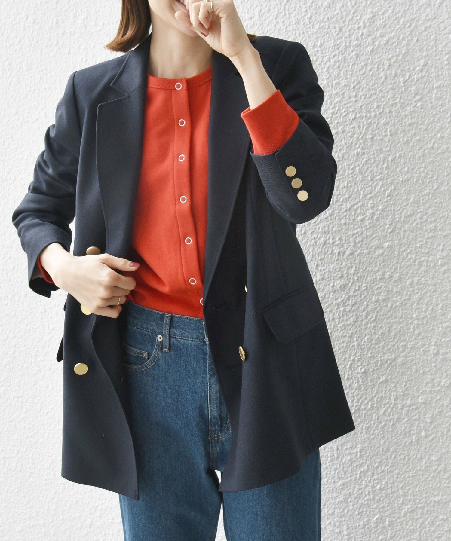 シップス エニィ(SHIPS any) アイビー ブレザー ダブル ジャケット