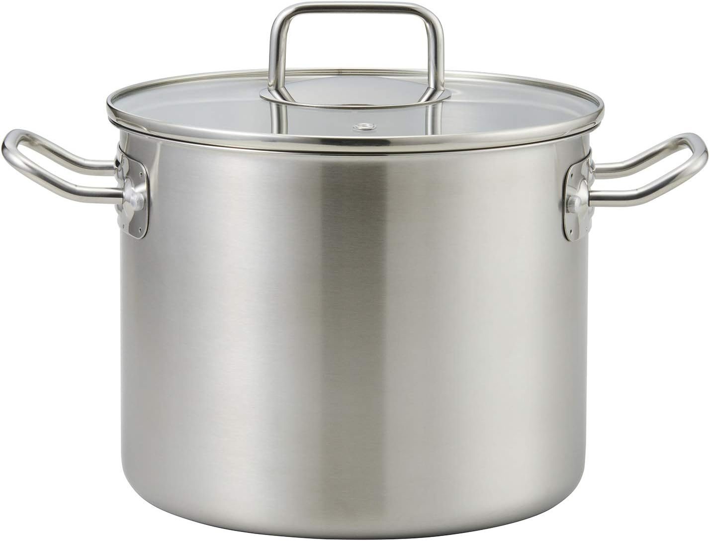 ベストコ(Bestco) エコーズ 軽くて見える ステンレス ストックポット 22cm ND-6345