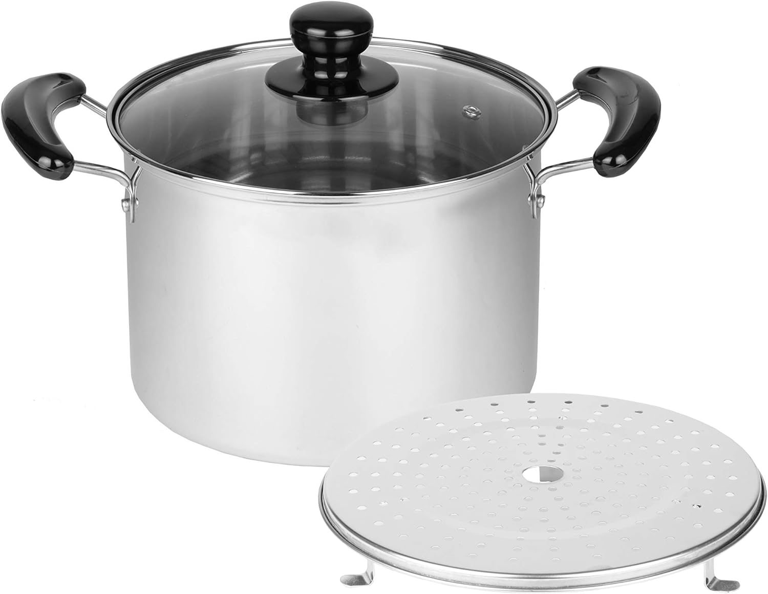 パール金属(PEARL METAL) NEWだんらん ステンレス製ガラス蓋付兼用鍋