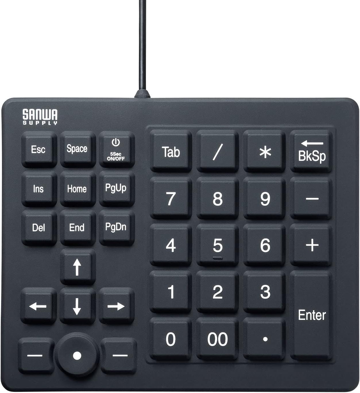 サンワサプライ(SANWA SUPPLY) 防水防塵テンキー NT-BS1BK