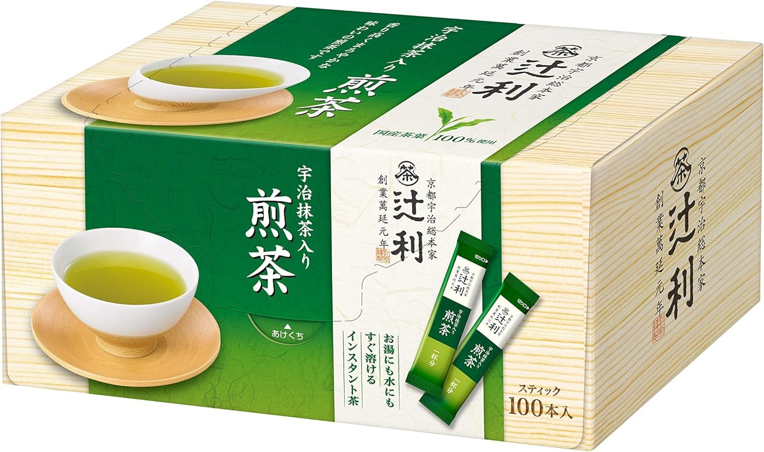 片岡物産 辻利 宇治抹茶入り煎茶 スティック