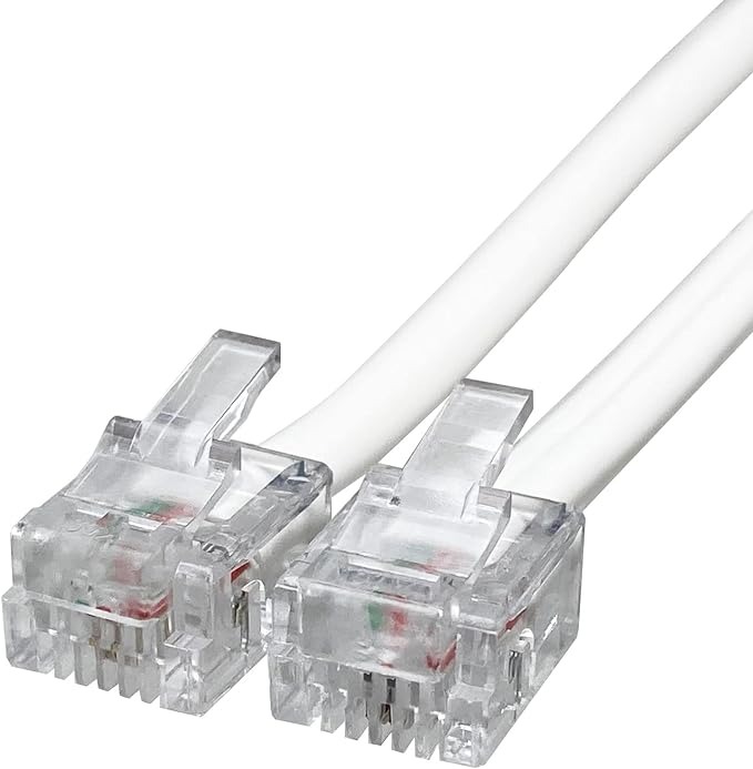 タローズ(TARO'S) モジュラーケーブル 1m 6極2芯 CMJ-01WH2