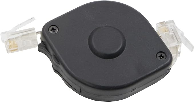 マクサー電機 モジュラーコード 巻取り式 1.2m 6極 2芯・4芯用