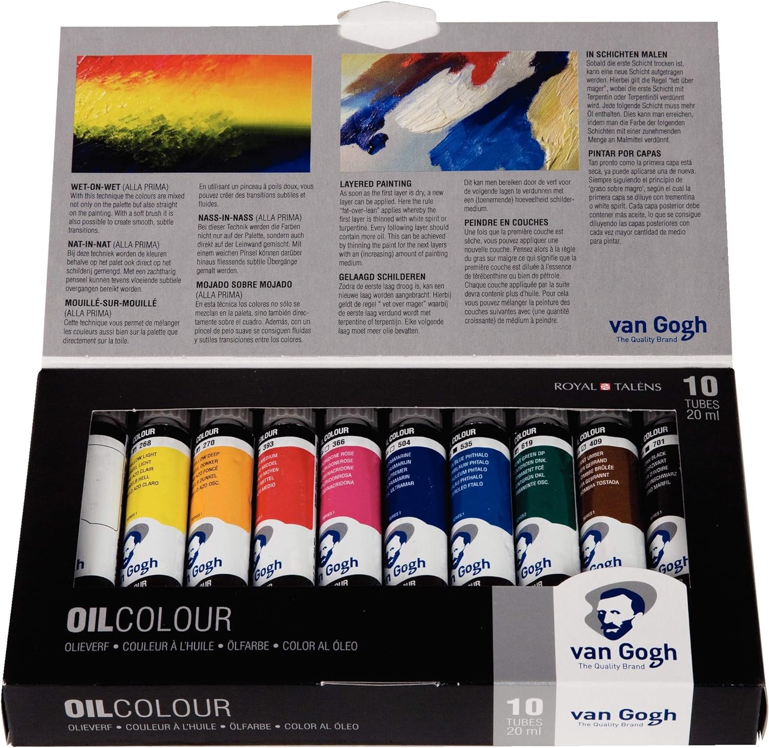 ターレンスジャパン(Talens Japan) ヴァンゴッホ油絵具 20ml 10色セット