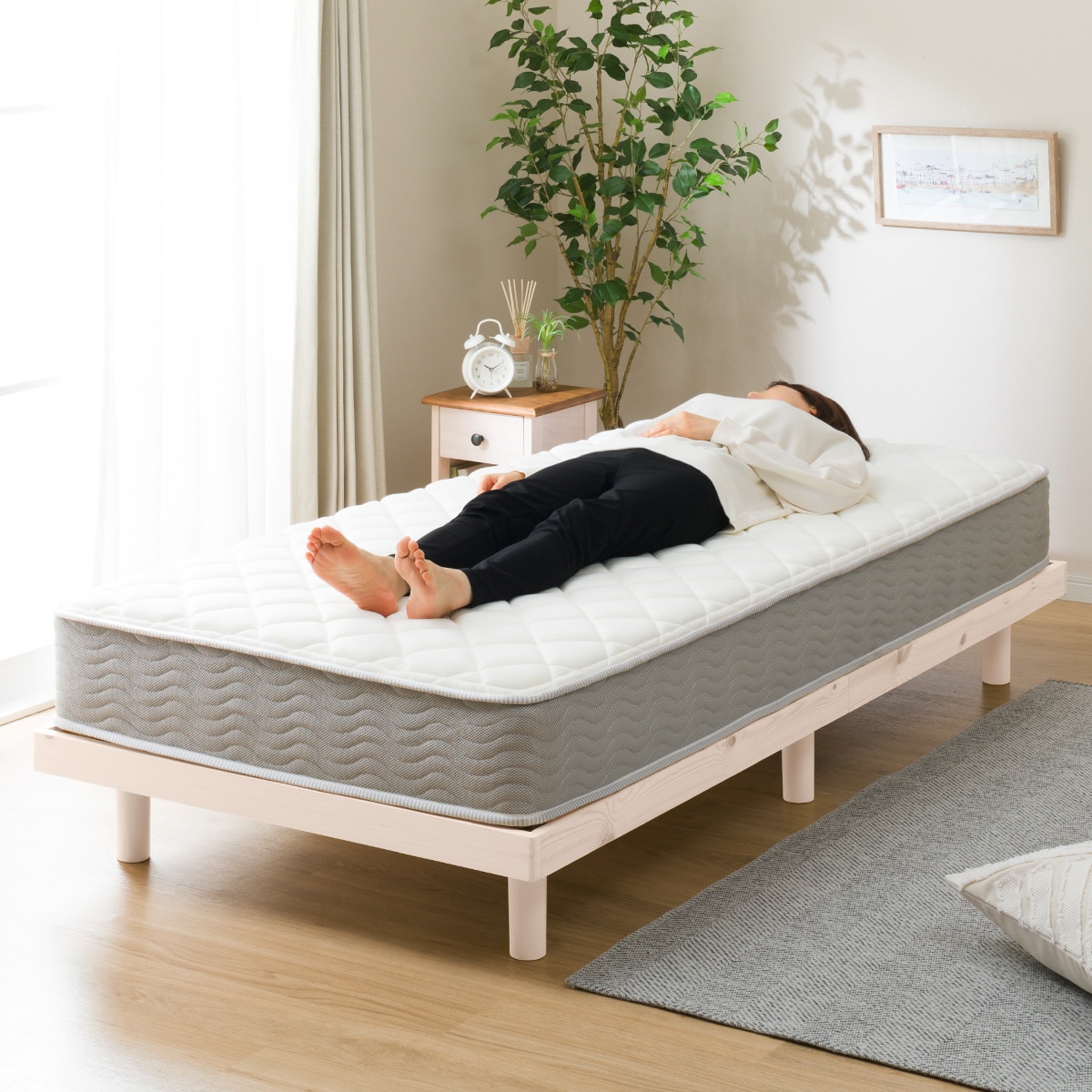 ニトリ(NITORI) ダブル 圧縮ポケットコイルマットレス RX05 厚さ20cm 5651996