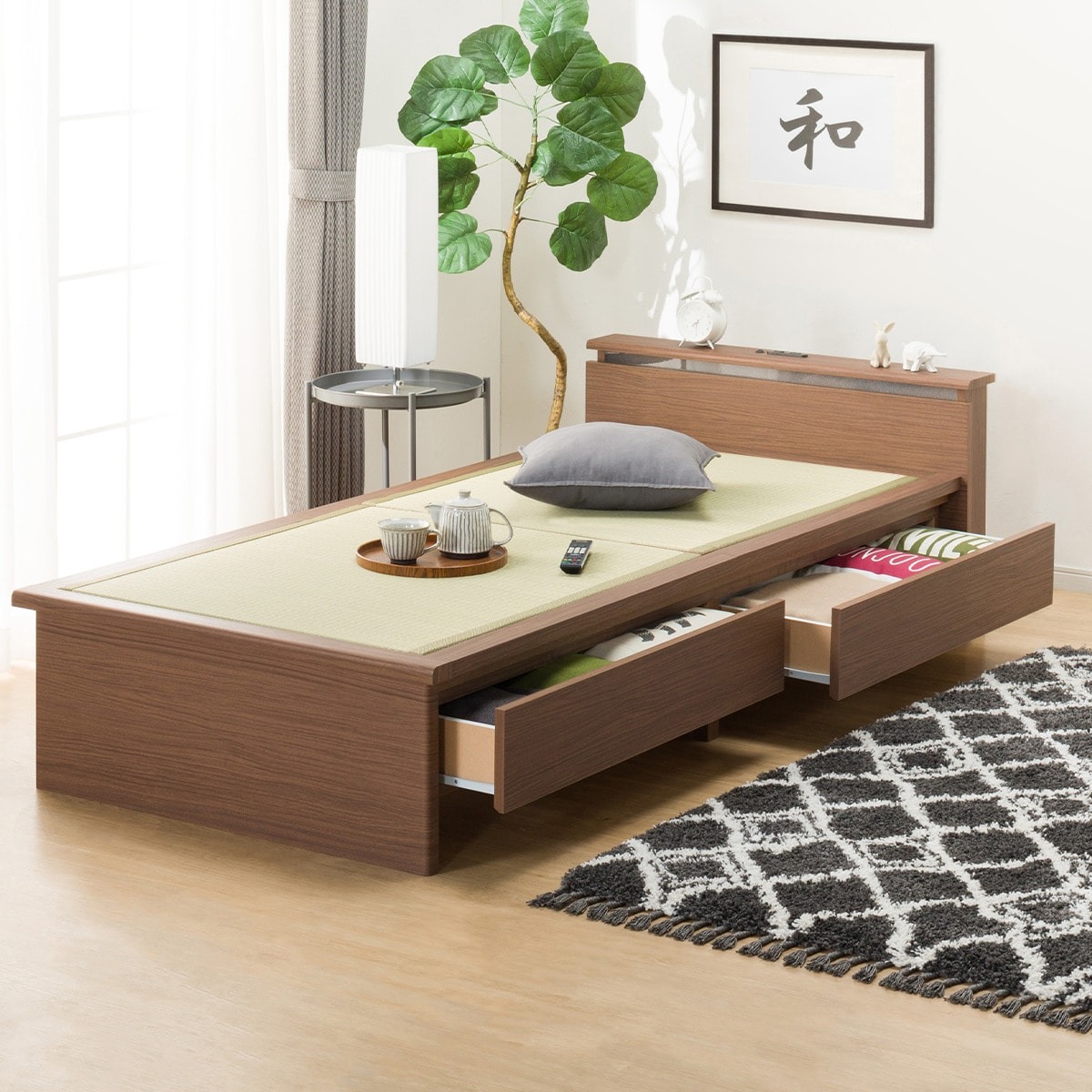 ニトリ(NITORI) セミダブル畳ベッド シデン JP-C38