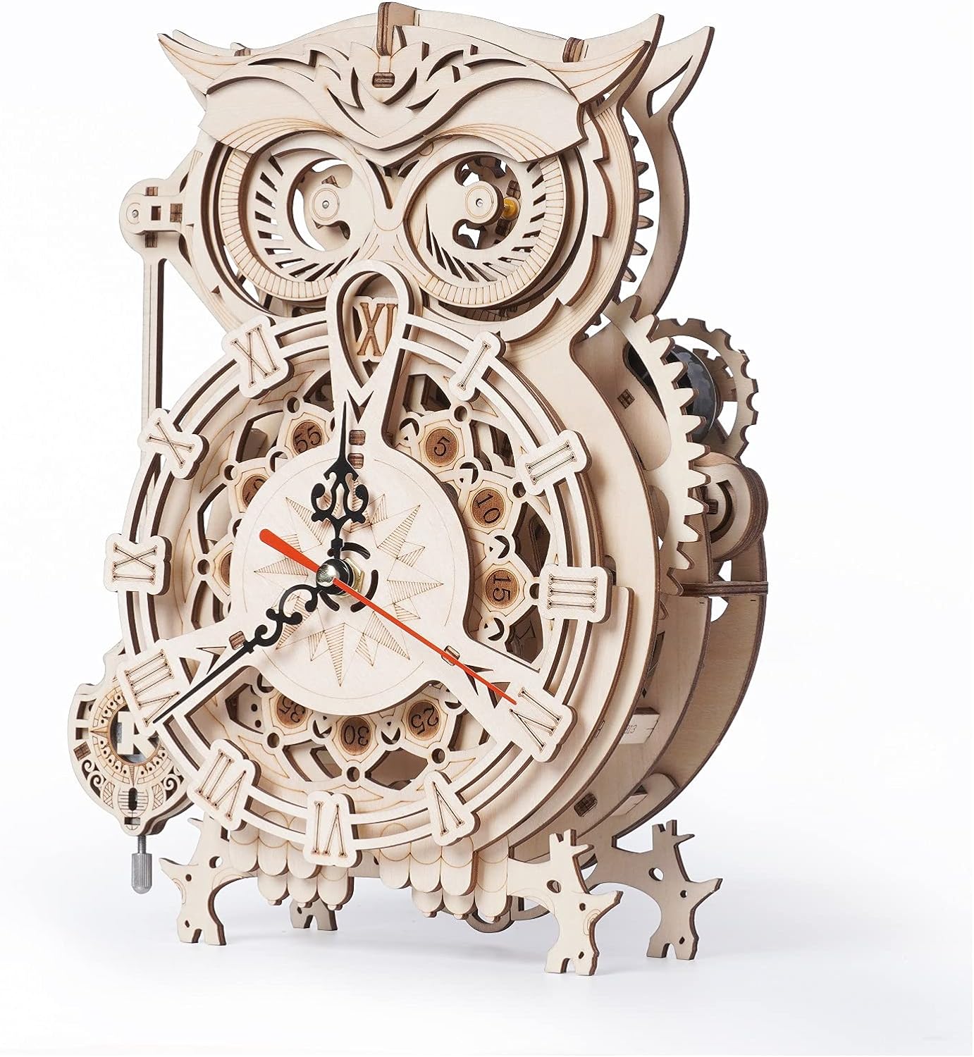 ROBOTIME 立体パズル フクロウ時計 LK503