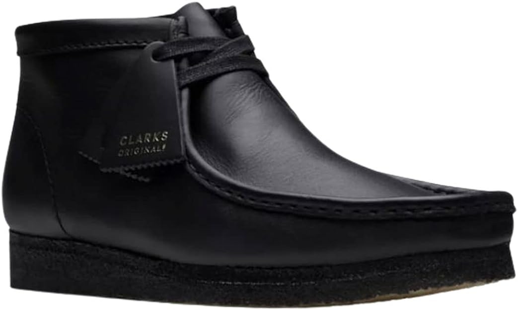 クラークス(Clarks) メンズ ワラビーブーツ ブラックレザー