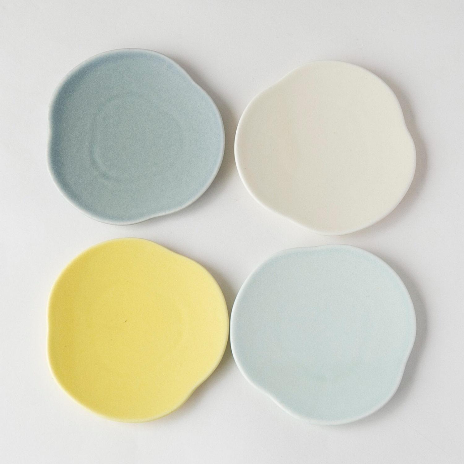 テシオ(Teshio) 三つ雲 Small plate 4pieces set 豆皿 4枚組